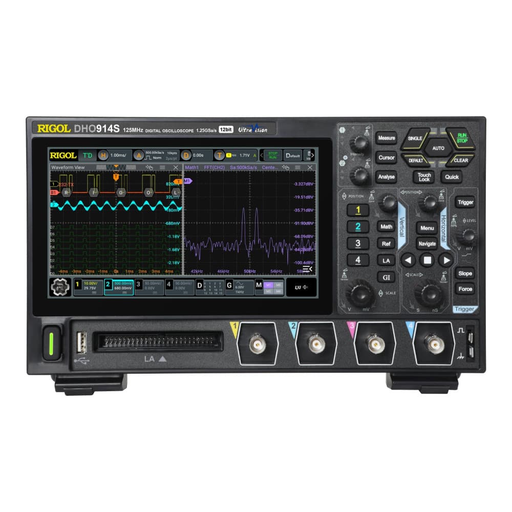 RIGOL DHO914S 125 MHz 4-Channel Oscilloscope with AWG