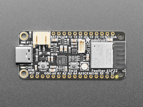 Adafruit ESP32 Feather V2 8MB Flash 2MB PSRAM (PID 5400)