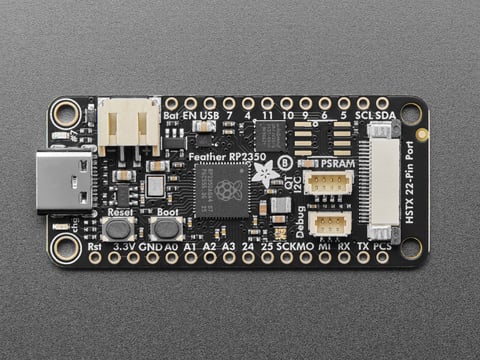 Adafruit Feather RP2350 with HSTX Port (PID 6000, no PSRAM)