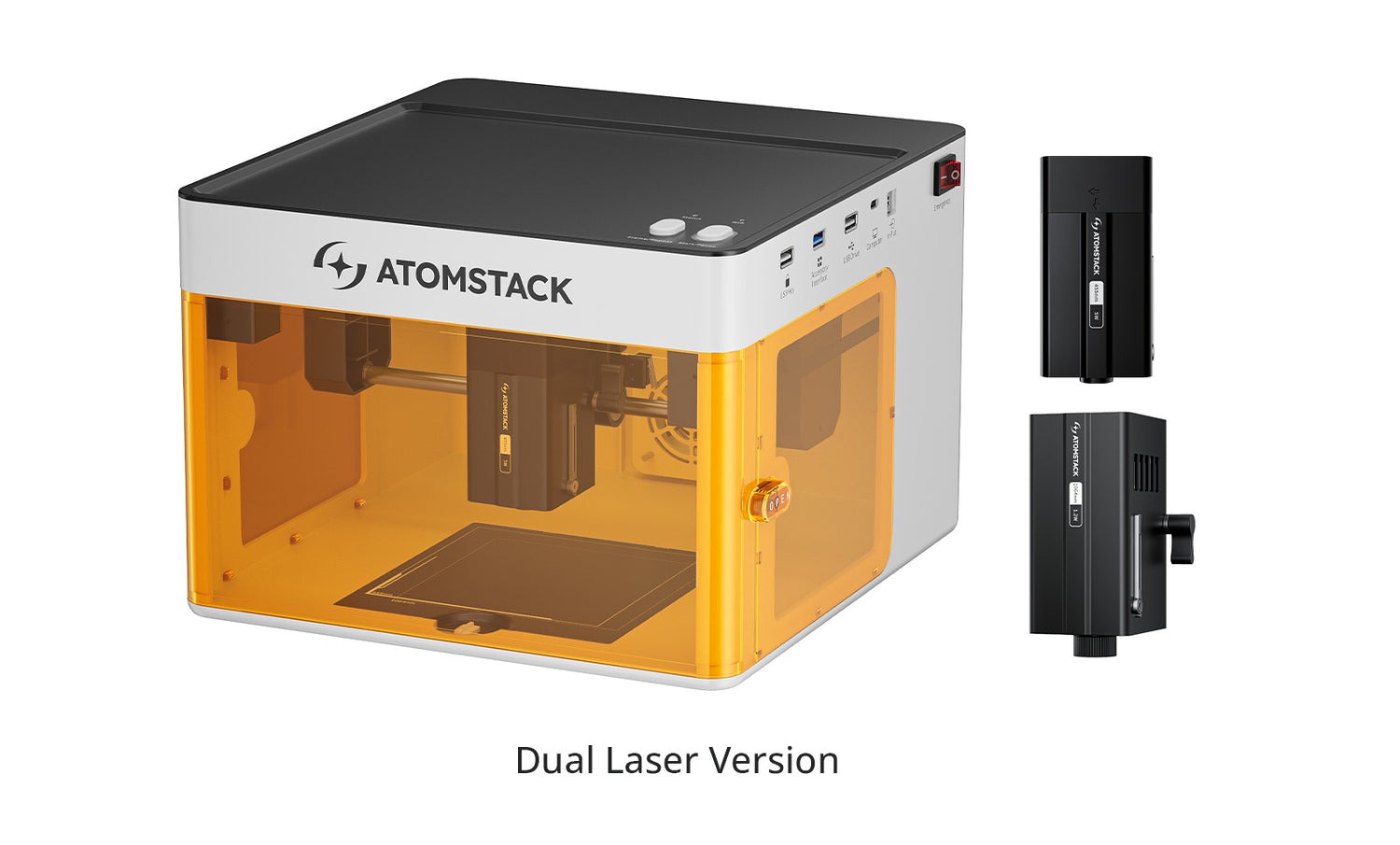 Atomstack P1 Mini Dual 5W Diode + 1.2W IR Laser Engraver