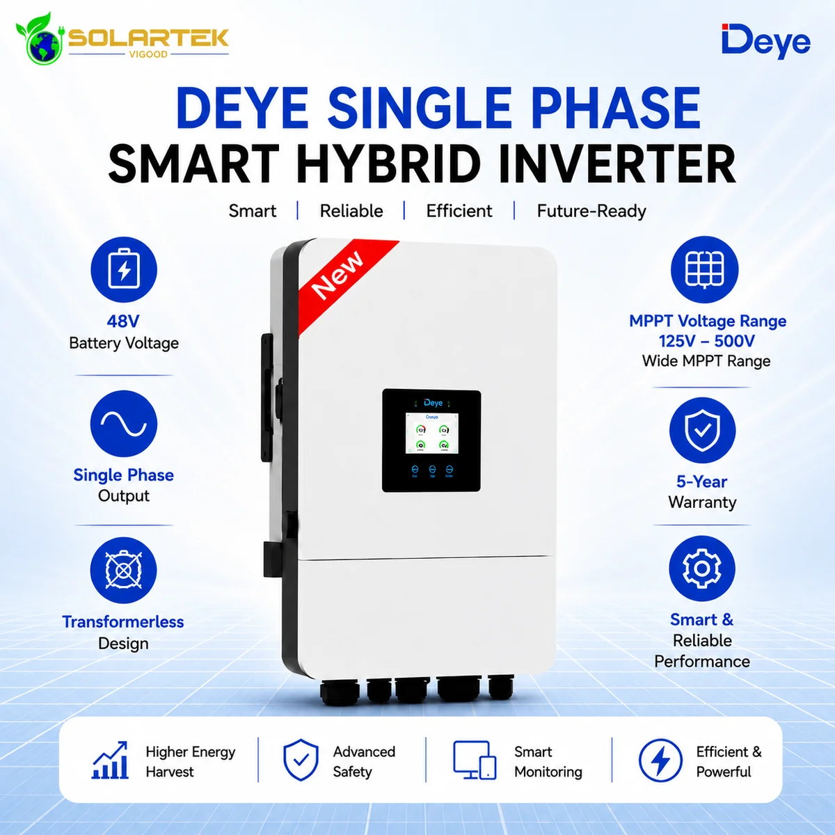 Deye SUN-8K-SG05LP1 8 kW Single-Phase Hybrid Inverter