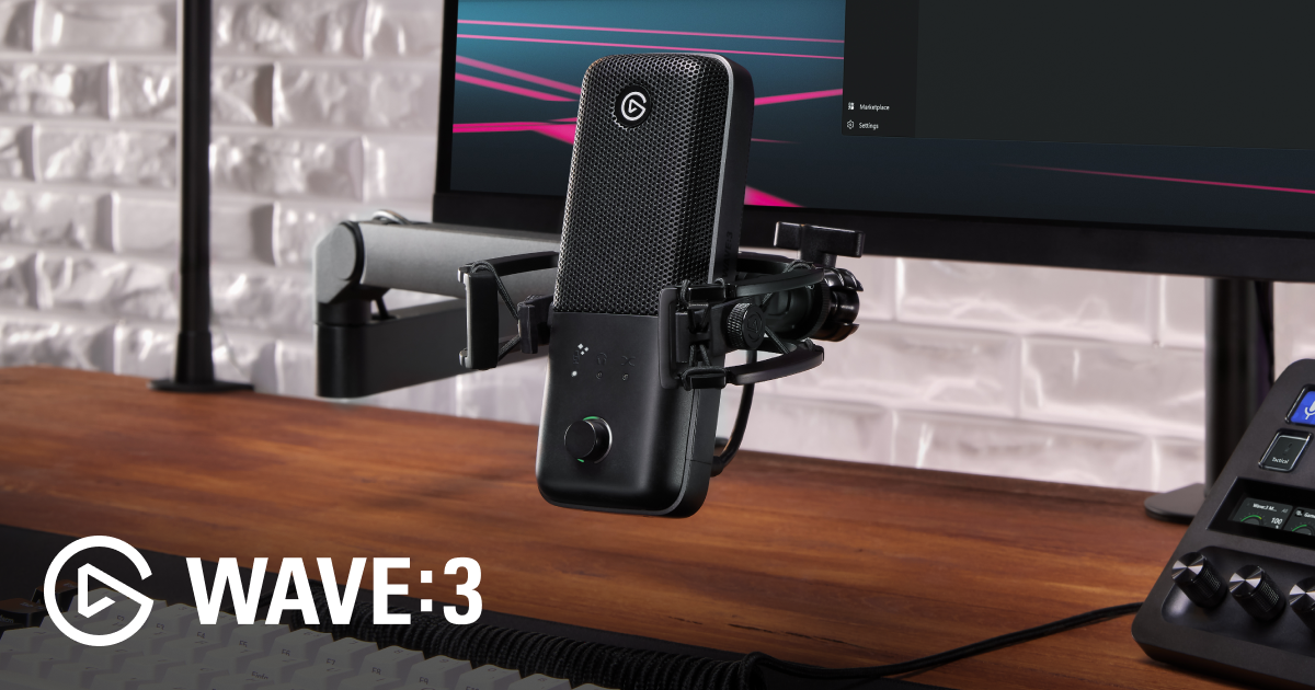 Elgato Wave:3 USB Condenser Microphone (10MAB9901)