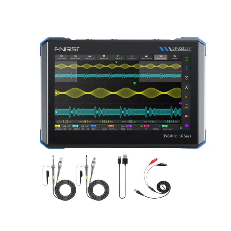 FNIRSI DPOS350P 4-in-1 350 MHz Tablet Oscilloscope