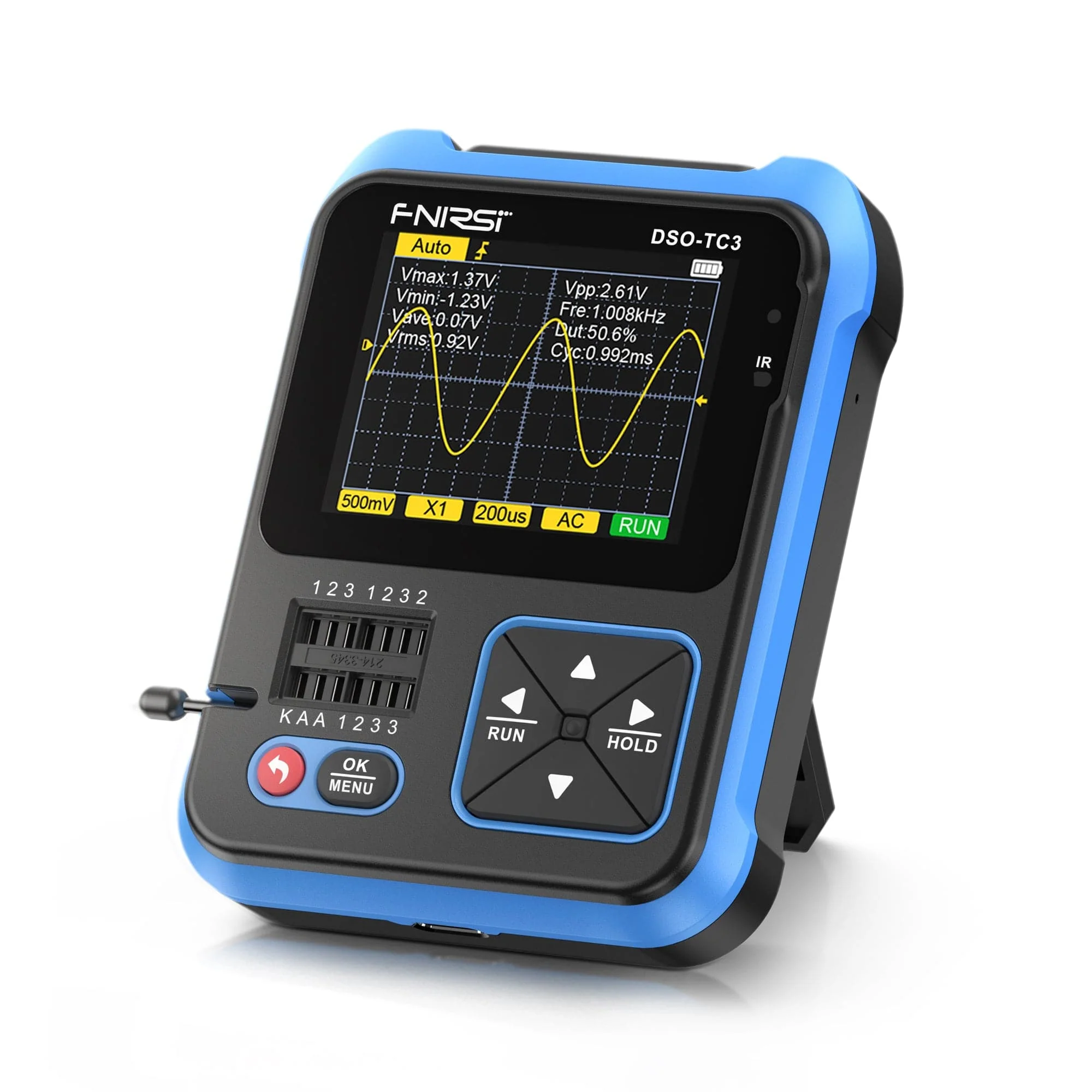 FNIRSI DSO-TC3 3-in-1 Oscilloscope Component Tester and Signal Generator