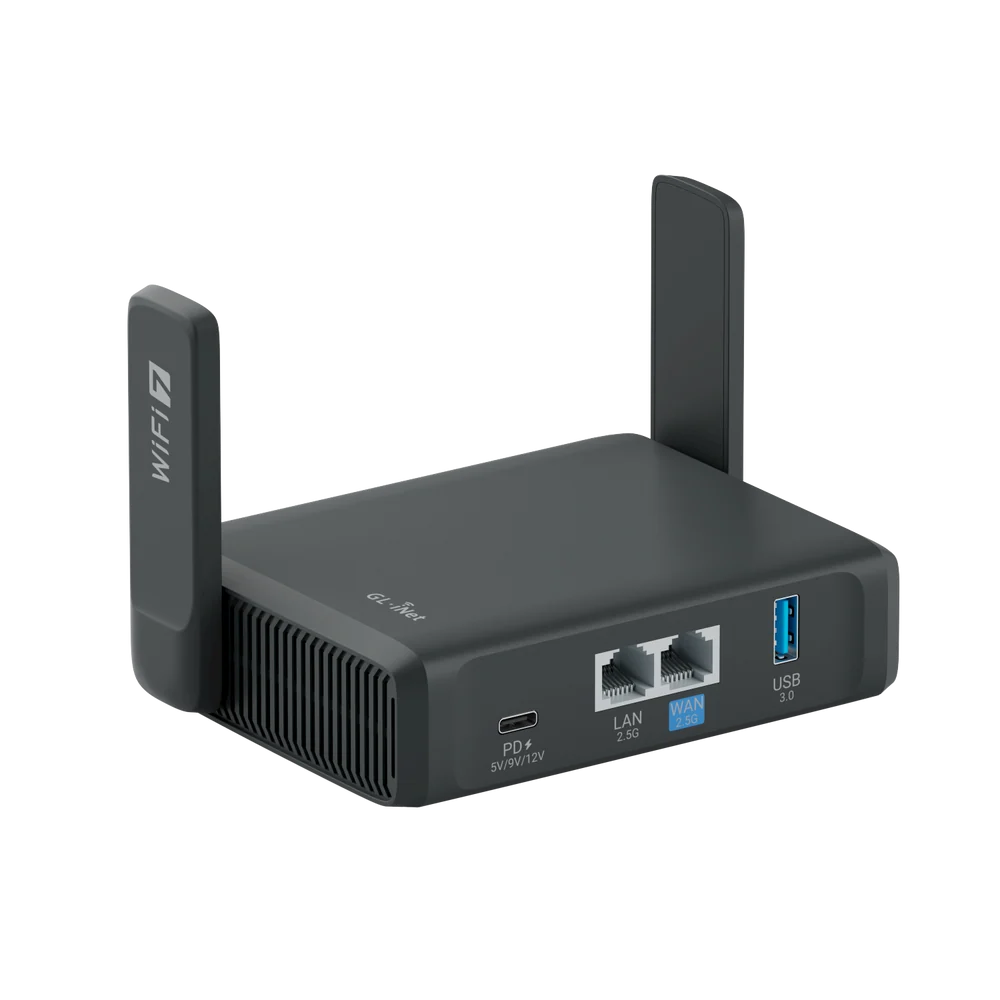 GL.iNet Slate 7 Wi-Fi 7 Travel Router (GL-BE3600)