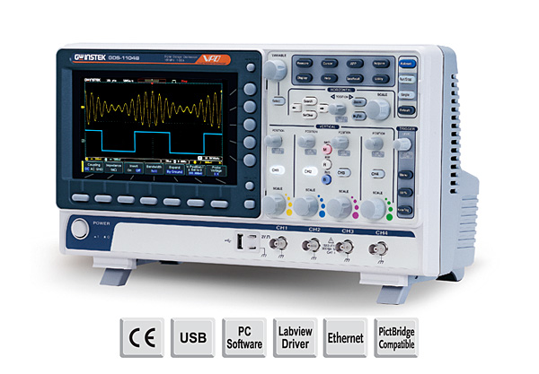 GW Instek GDS-1104B 100 MHz 4-Channel DSO