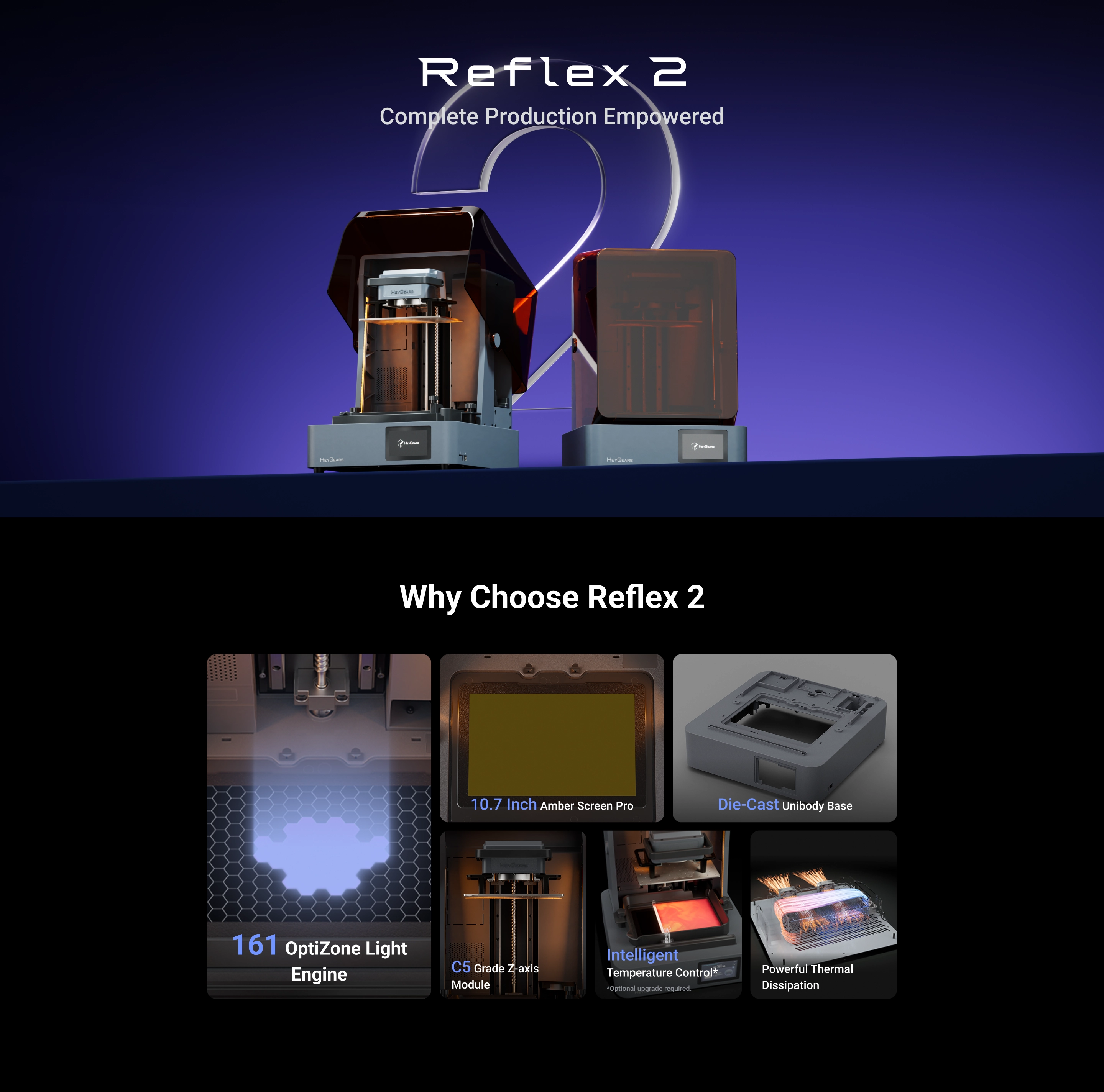 HeyGears UltraCraft Reflex 2 Resin 3D Printer