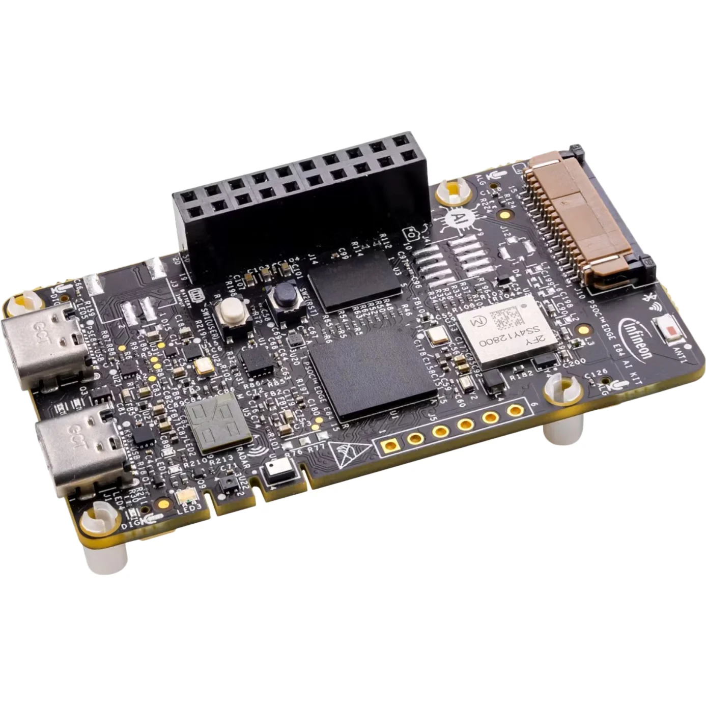 Infineon PSOC Edge E84 AI Evaluation Kit (KITPSE84AITOBO1)