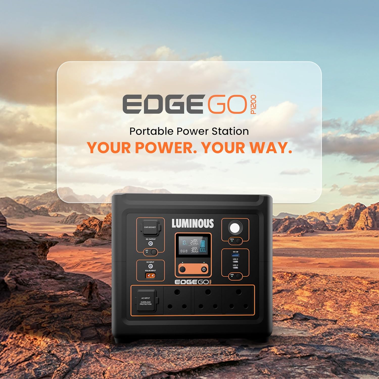 Luminous Edge GO P1200 Portable Power Station