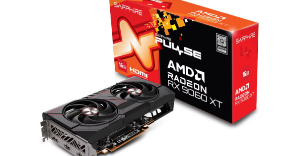SAPPHIRE PULSE AMD Radeon RX 9060 XT OC 16GB (11350-03-20G)