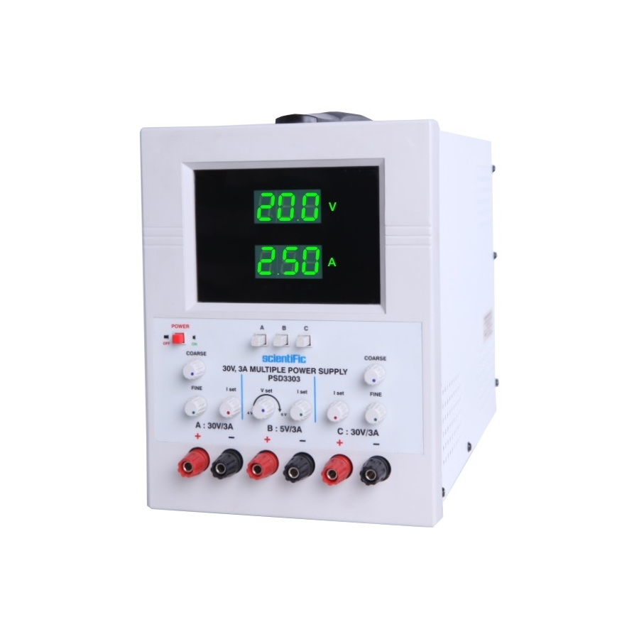 Scientific Mes-Technik PSD3303 2x30V 3A + 5V 3A Multiple DC Power Supply