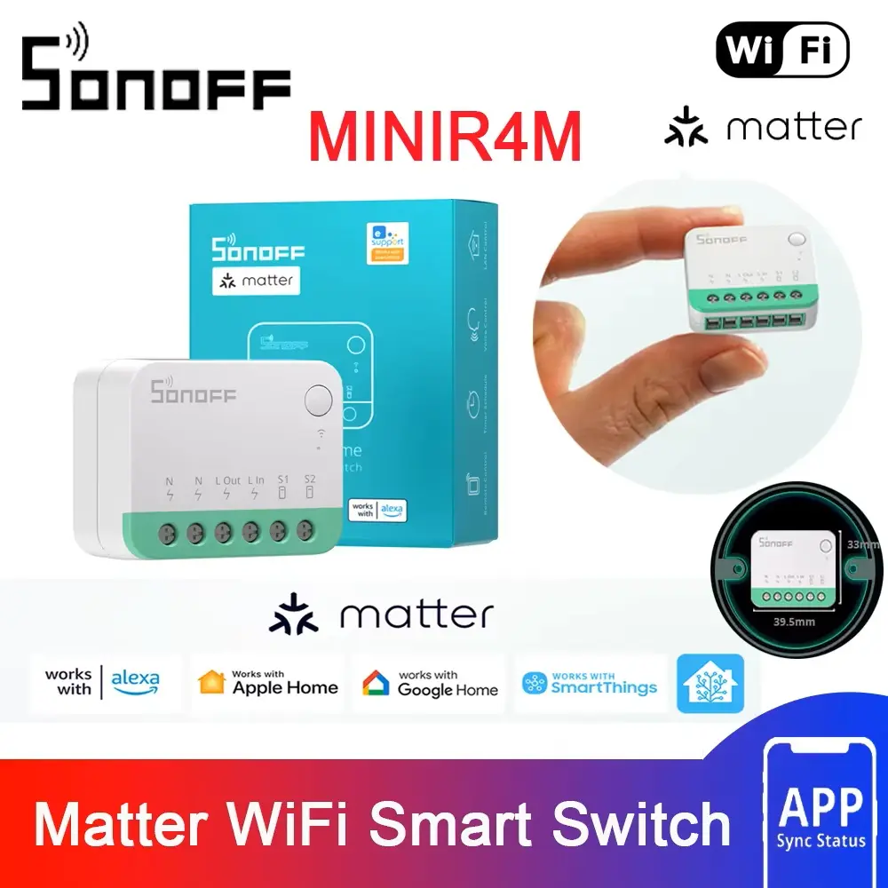 SONOFF MINIR4M Mini Extreme Matter Wi-Fi Smart Switch