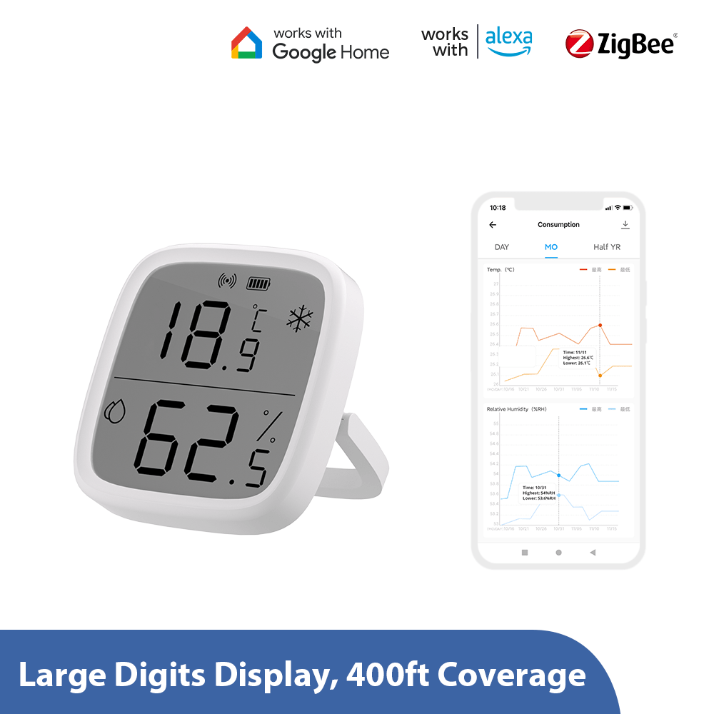 SONOFF SNZB-02D Zigbee LCD Temperature and Humidity Sensor