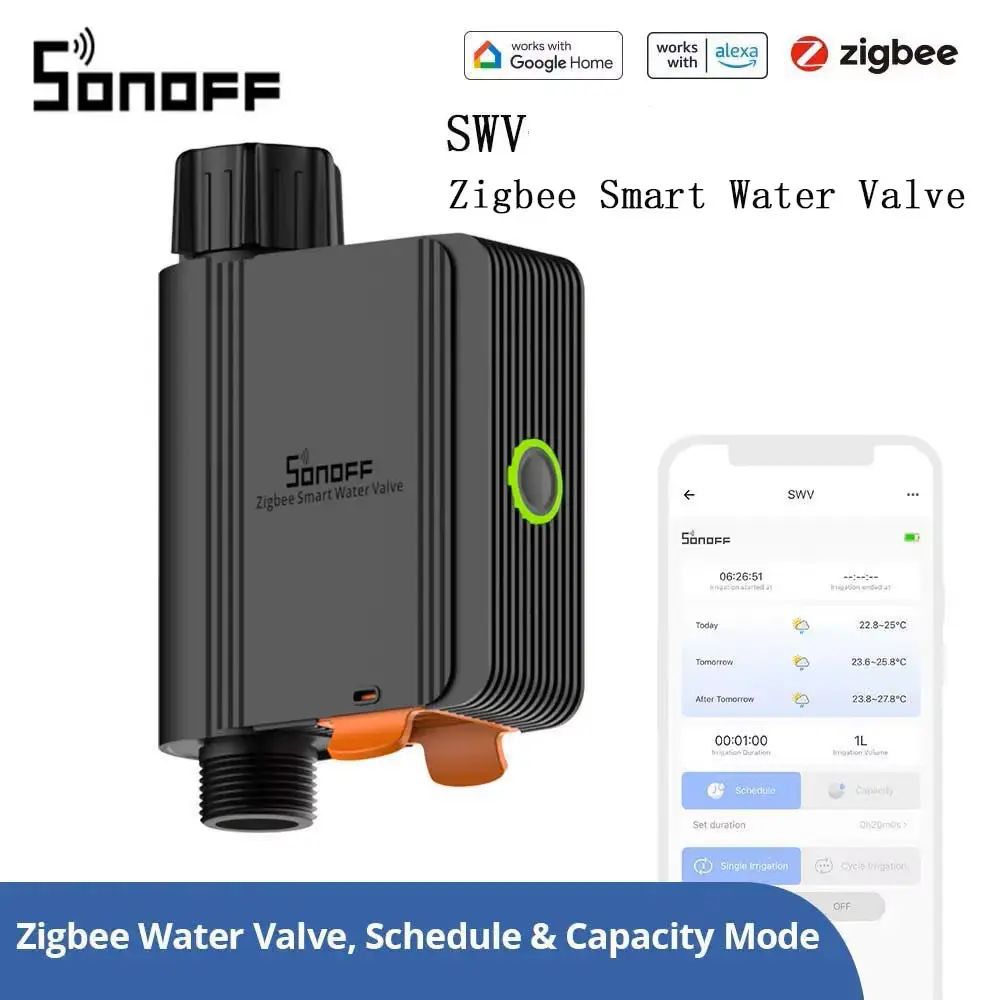 SONOFF SWV-BSP Zigbee 3.0 Smart Water Valve