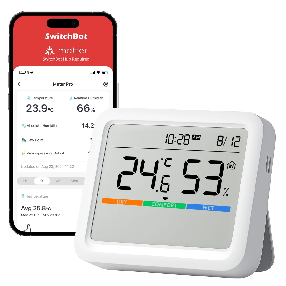 SwitchBot Meter Pro W4900000 Non-CO2