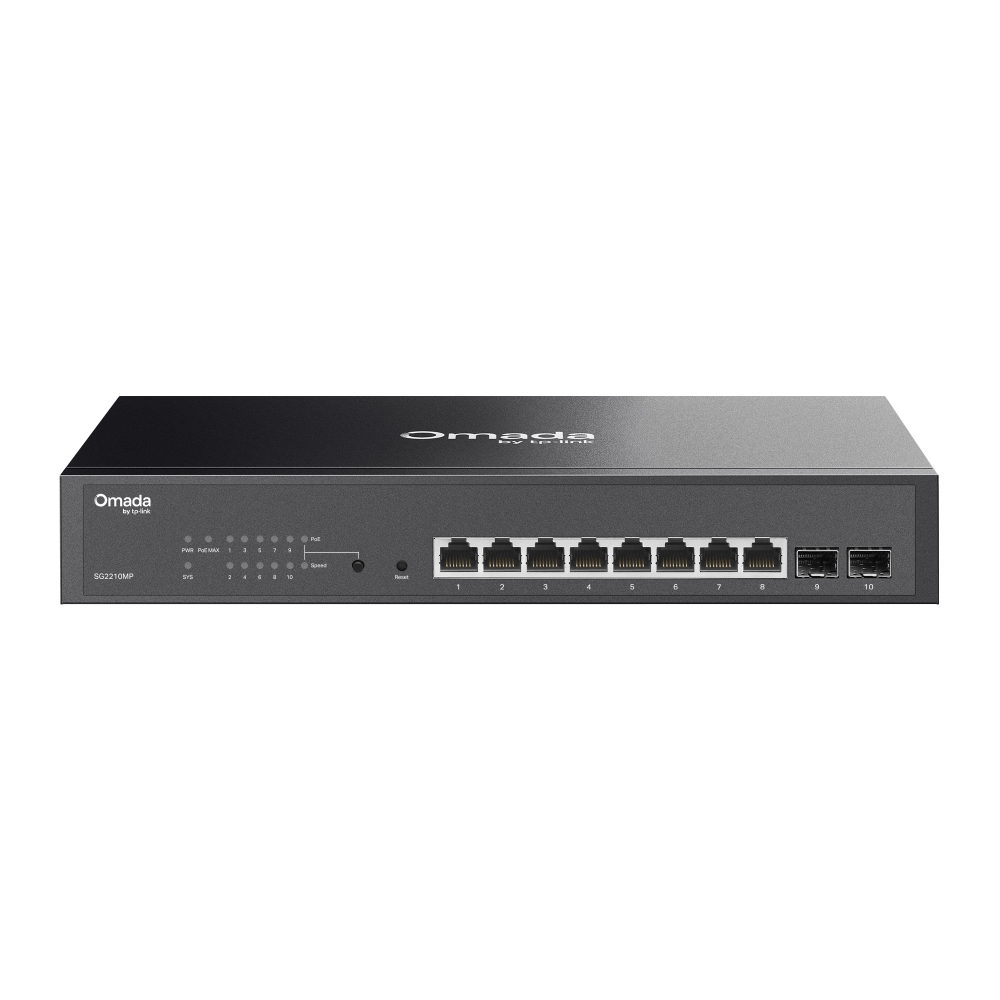 TP-Link JetStream TL-SG2210MP (8x PoE+ 150W, 2x SFP, Omada SDN)