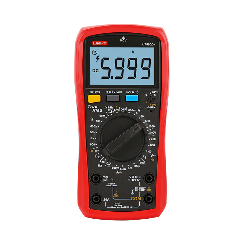 UNI-T UT890D+ 6000-Count True-RMS Digital Multimeter
