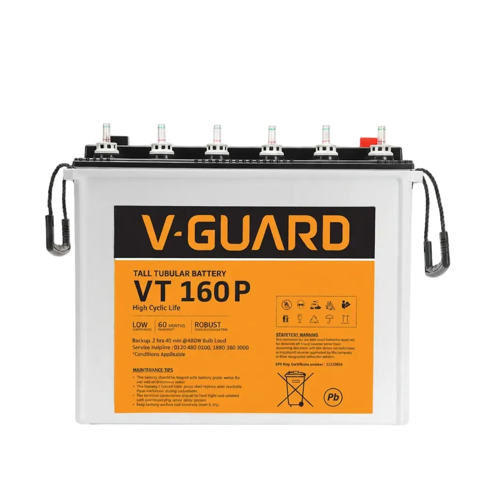 V-Guard VT 160 P 152Ah Tubular Inverter Battery