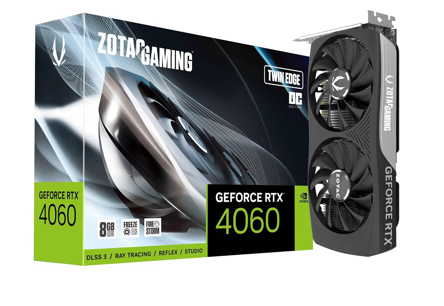 ZOTAC GAMING GeForce RTX 4060 Twin Edge OC 8GB (ZT-D40600H-10M)